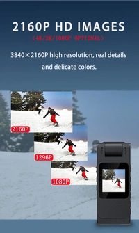 L18 WiFi 2K Wearable Clip Camera – Portable Body Cam with Night Vision & Motion Detection