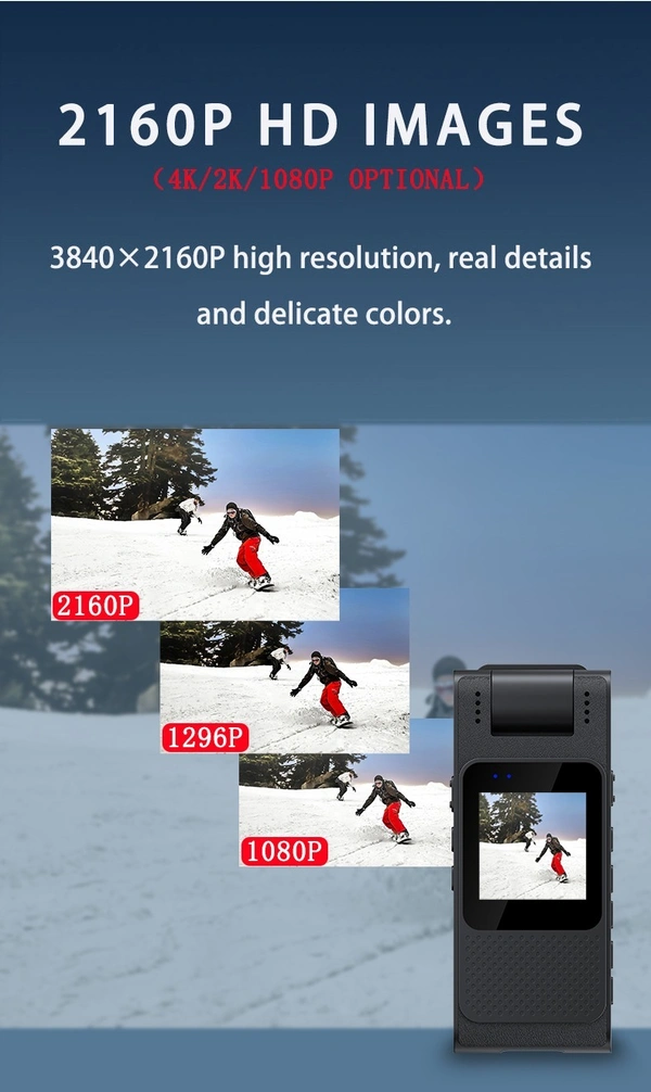 L18 WiFi 2K Wearable Clip Camera – Portable Body Cam with Night Vision & Motion Detection