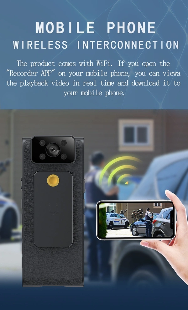 L18 WiFi 2K Wearable Clip Camera – Portable Body Cam with Night Vision & Motion Detection