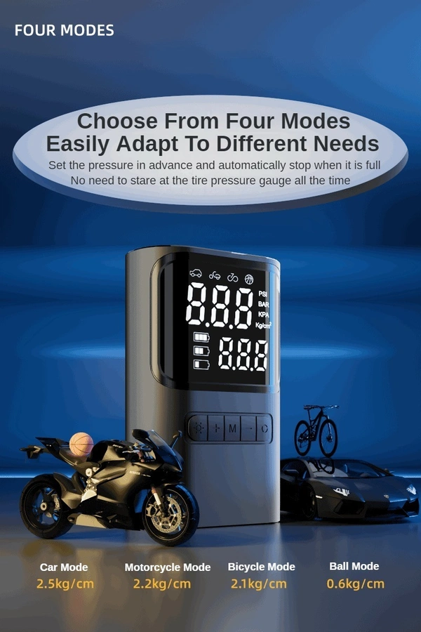 4000mAh Cordless Car Tire Inflator – Portable, Ultra-Lightweight, Fast Air Pump