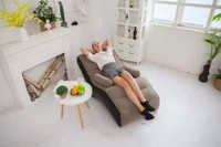 Luxury Inflatable Lounger Chair – Soft Flocking Air Sofa for Home & Outdoors