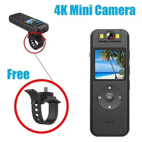  "4K Outdoor Sport Body Camera - 8MP HD Resolution for Adventure & Security"