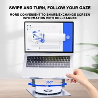 Adjustable Aluminum Laptop Stand with Cooling Fan – Ergonomic, Foldable & Portable | V4.1