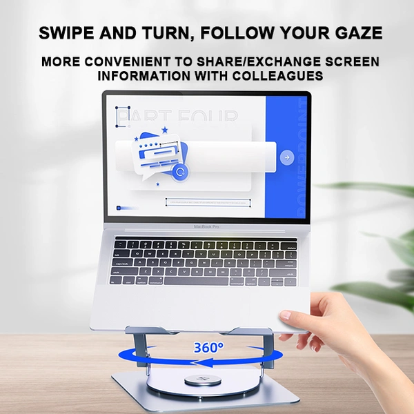 Adjustable Aluminum Laptop Stand with Cooling Fan – Ergonomic, Foldable & Portable | V4.1