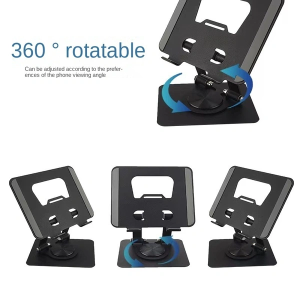 Portable Folding & Adjustable Tablet Stand – Height & Angle Adjustable, Sturdy & Lightweight
