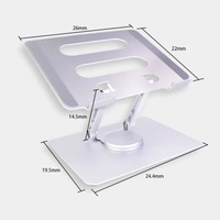 Aluminum Alloy Laptop Stand V3.1 – 360° Rotating, Adjustable & Foldable for Ergonomic Comfort