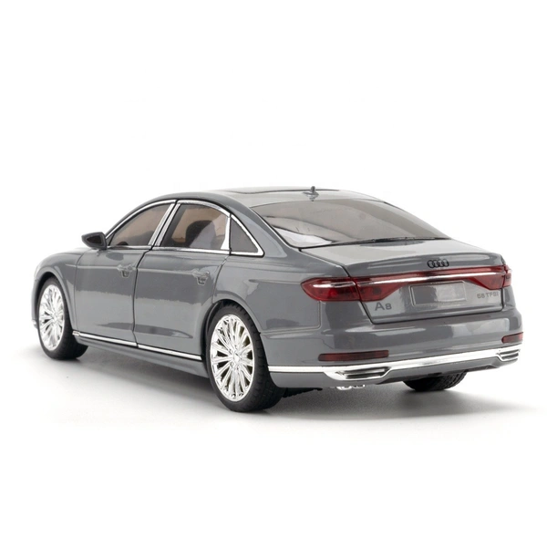1:24 Die-Cast Audi Model Car – Alloy Metal, Pull-Back Action, Openable Doors, LED & Sound
