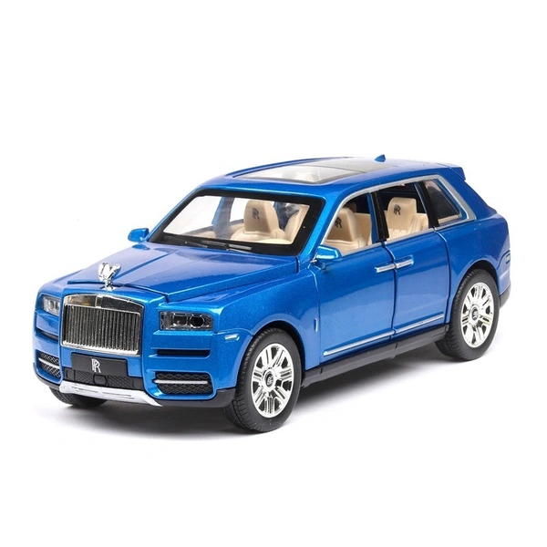 1:24 Die-Cast Rolls-Royce Cullinan Model Car – Alloy Body, Pull-Back Action, Openable Doors, LED & Sound