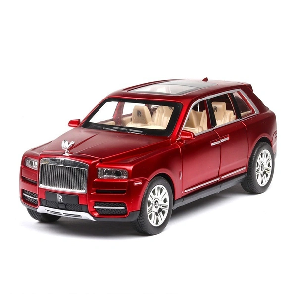 1:24 Die-Cast Rolls-Royce Cullinan Model Car – Alloy Body, Pull-Back Action, Openable Doors, LED & Sound
