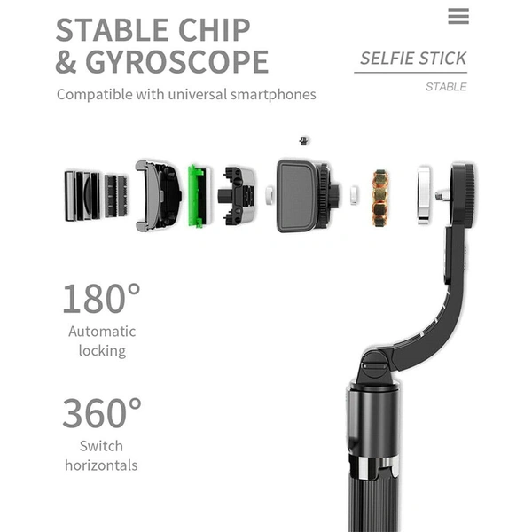 L08 Handheld Gimbal Stabilizer – 3-Axis Mobile Phone Stabilizer for Smooth Video Recording
