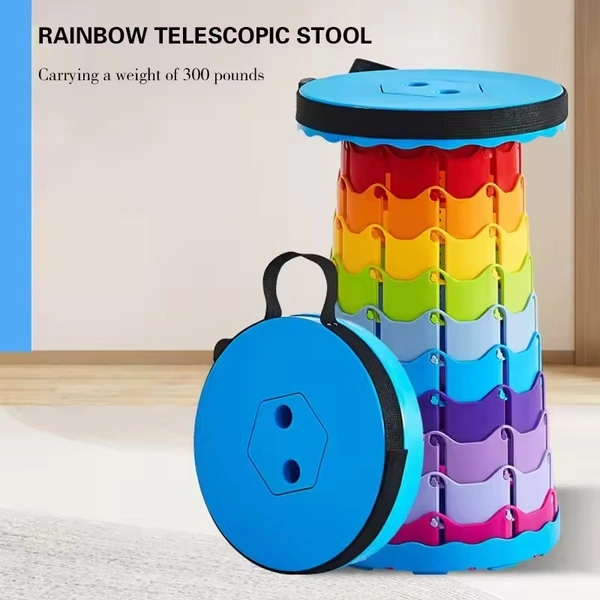 2 Piece Combo | Mini Portable Expandable Stool – Adjustable Folding Chair for Indoor & Outdoor Use