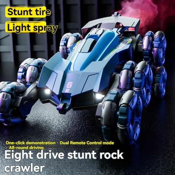 8WD Gesture Sensing RC Stunt Car – 360° Rotating Off-Road Remote Control Car