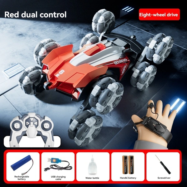 8WD Gesture Sensing RC Stunt Car – 360° Rotating Off-Road Remote Control Car