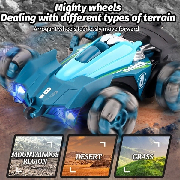 Gesture Control RC Stunt Car – 360° Drifting, LED Lights & Spray Mist