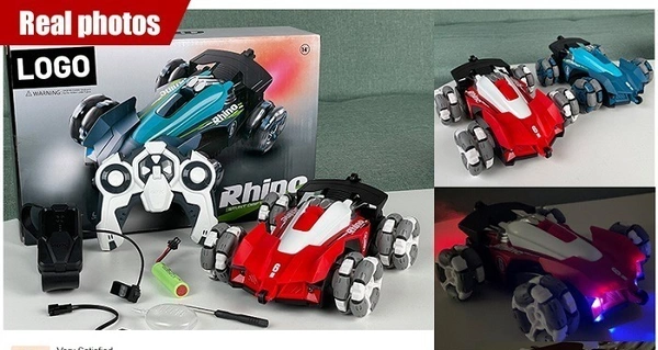 Gesture Control RC Stunt Car – 360° Drifting, LED Lights & Spray Mist