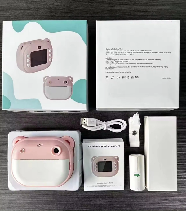 Mini printer camera 2.0-Inch Kids Instant Print Camera – Fun & Educational Toy with Thermal Printing