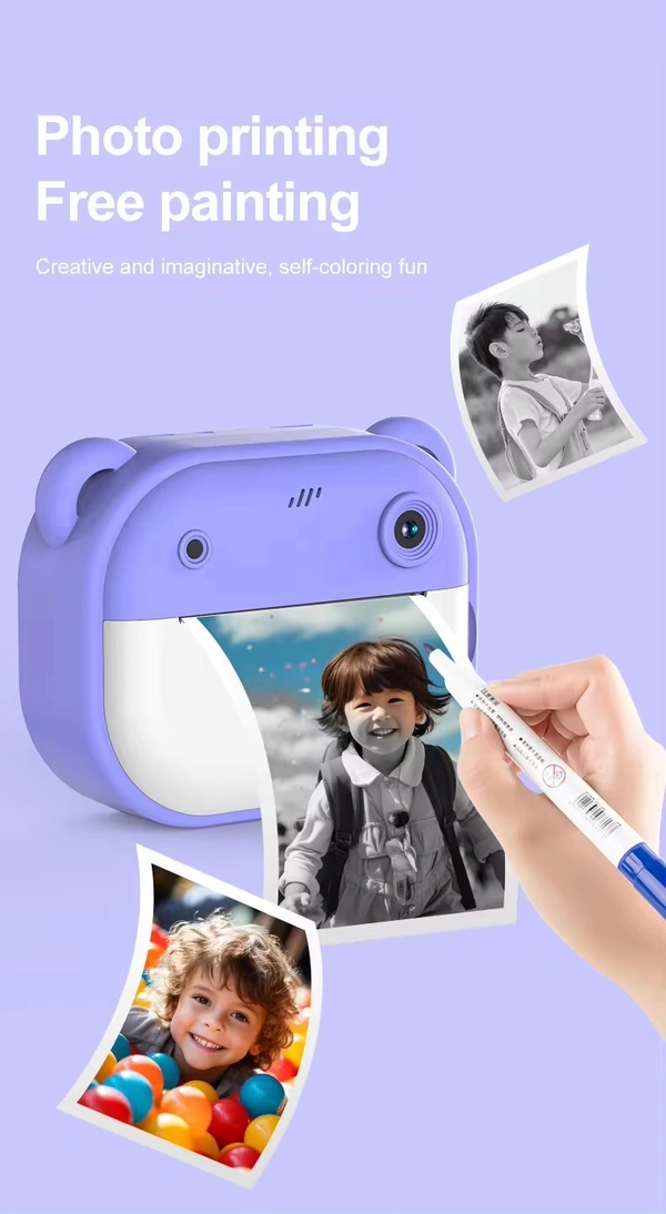 Mini printer camera 2.0-Inch Kids Instant Print Camera – Fun & Educational Toy with Thermal Printing