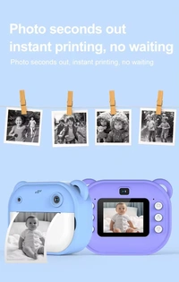 Mini printer camera 2.0-Inch Kids Instant Print Camera – Fun & Educational Toy with Thermal Printing