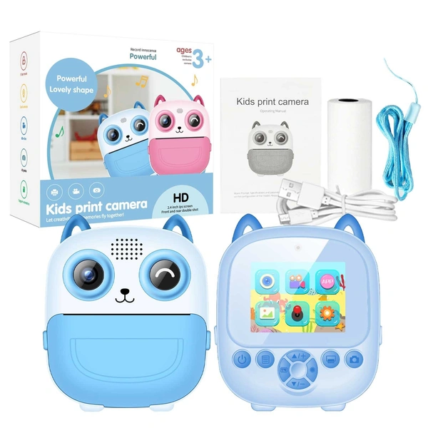 1080P HD Mini Camera – Thermal Printing, Dual Lens, Kids Digital Camera