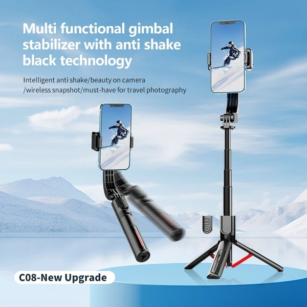 C08 Single-Axis Stabilizer – Desktop Gimbal for Smooth Video Recording