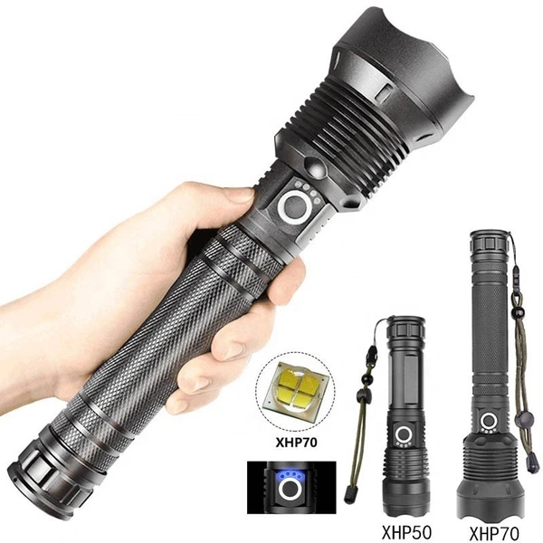 Super Bright 100000 Lumen LED Torch – Rechargeable High-Intensity Flashlight
