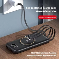 Large Capacity Power Bank with Built-in Cable – Fast Charging & Portable