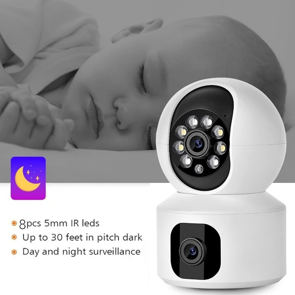 V380 4G SIM Support 2MP Mini Wireless IP Camera – Night Vision, Motion Detection, Two-Way Audio, WiFi & 4G Security Cam