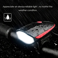 Waterproof Bicycle Light with Horn – LED Front Bike Light with 140dB Speaker and 3 Modes