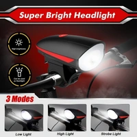 Waterproof Bicycle Light with Horn – LED Front Bike Light with 140dB Speaker and 3 Modes
