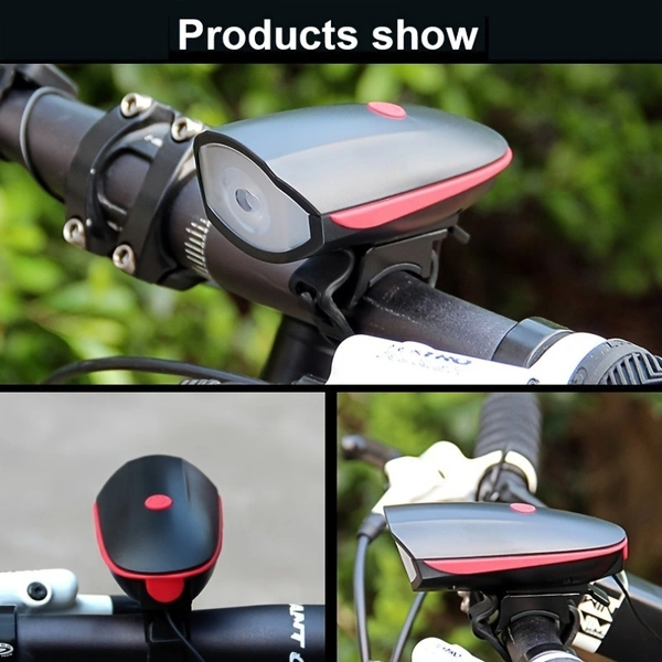Waterproof Bicycle Light with Horn – LED Front Bike Light with 140dB Speaker and 3 Modes