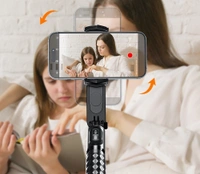 Essager Single-Axis Gimbal Stabilizer with Tripod & Bluetooth Selfie Stick for Smooth Video Recording | Q09