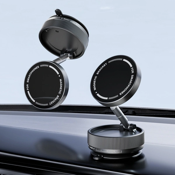 Magnetic 360° Rotating Car Phone Holder – Strong Grip, Universal Compatibility, Dashboard Mount