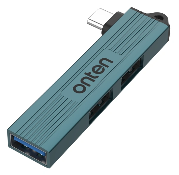 High-Speed Type-C 3-Port USB Hub – Ultra Compact & Fast Data Transfer | Plug & Play