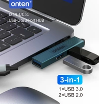 High-Speed Type-C 3-Port USB Hub – Ultra Compact & Fast Data Transfer | Plug & Play