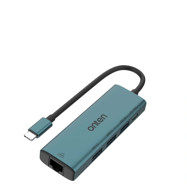 Onten 5-in-1 USB-C Hub Docking Station – 4K HDMI, 100W PD, USB 3.0