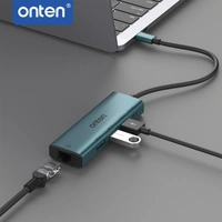 Onten 5-in-1 USB-C Hub Docking Station – 4K HDMI, 100W PD, USB 3.0