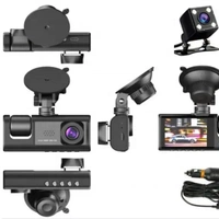 S1 | 3-Lens Dash Cam Car DVR | Full HD Front, Rear & Inside Camera | Night Vision & Loop Recording