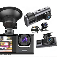 S1 | 3-Lens Dash Cam Car DVR | Full HD Front, Rear & Inside Camera | Night Vision & Loop Recording