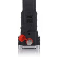 6-in-1 Multifunctional Rechargeable LED Flashlight with Magnet, Power Bank, Window Breaker and Emergency Tools