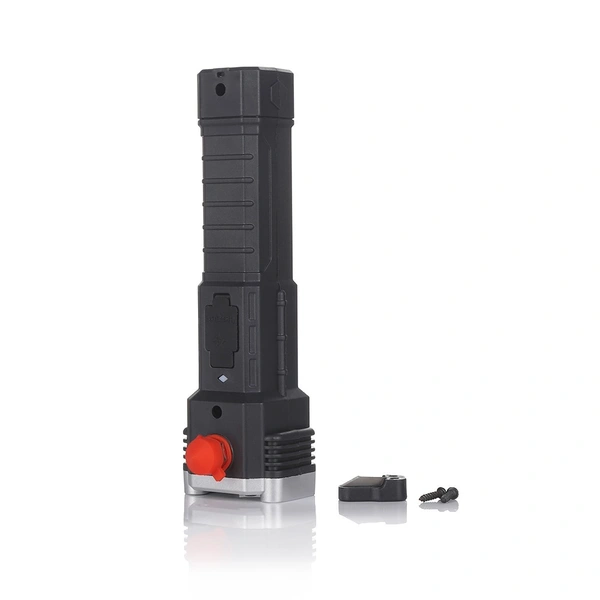6-in-1 Multifunctional Rechargeable LED Flashlight with Magnet, Power Bank, Window Breaker and Emergency Tools