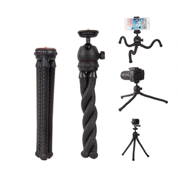 Mini Flexible Gorilla Pod Stand Tripod MT-25 for Mobile & Camera | Lightweight & Portable | 360° Rotation