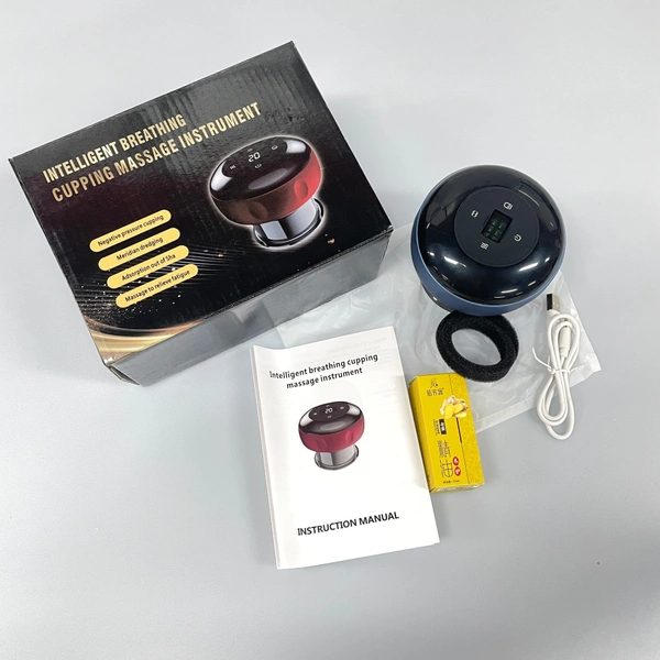 Smart Cupping Therapy Massager | Red Light Heating | Electric Scraping & Suction Device | Pain Relief & Muscle Relaxation | Rechargeable