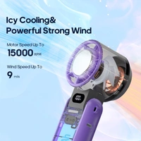 F53K Foldable High-Speed Rechargeable Fan | Portable Telescopic Table Fan with USB Charging for Home, Office & Travel