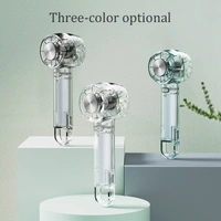 Ice Feeling Transparent Rechargeable Handheld Fan | Portable Cooling with Ice Compression Function for Travel & Outdoor Use