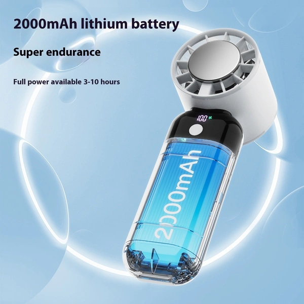 ZK03 Portable 2000mAh Rechargeable Handheld Fan | Compact USB Fan for Home, Office & Travel