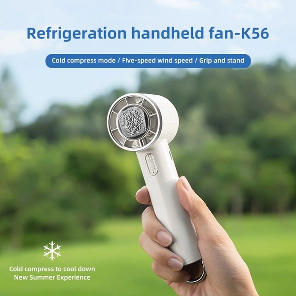 K56 2025 High-Speed Ice Compress Handheld Fan | Portable Cooling with Cold Compress Technology