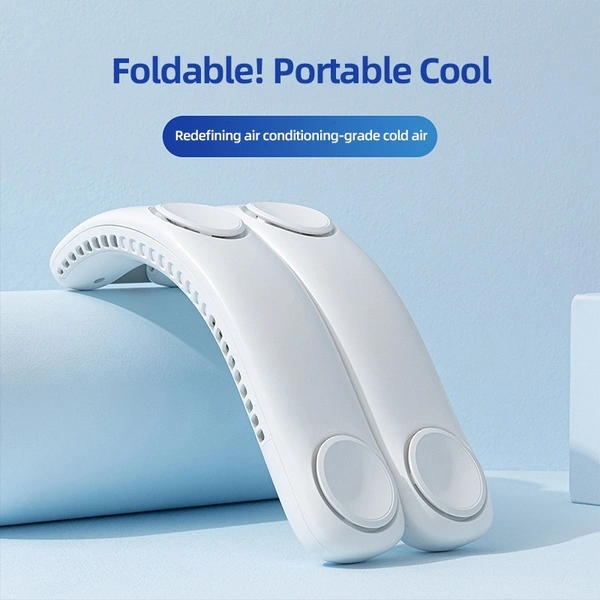 F49 2025 Folding Cooling Mini Foldable Desk Fan | Portable USB Rechargeable Fan for Home, Office & Travel