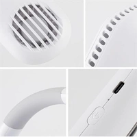 F41 New Design Rechargeable Hands-Free Fan | Wearable Personal Cooling Device for Outdoor & Indoor Use