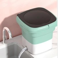 Folding Washing Machine – Portable & Multifunctional with Dewatering Basket, Intelligent Timer & Low Power Consumption