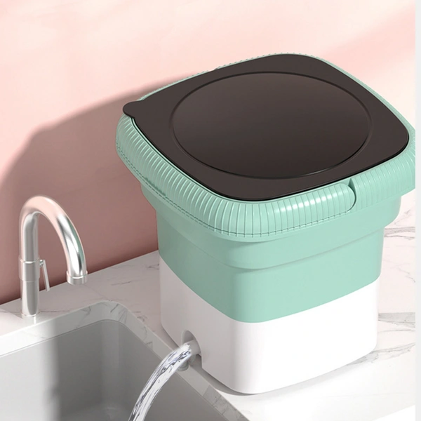 Folding Washing Machine – Portable & Multifunctional with Dewatering Basket, Intelligent Timer & Low Power Consumption